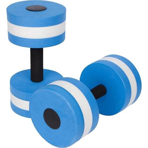 1 Pair Water Exercise Hand Bar Lightweight Portable Water Barbell Swimming Pool Resistance Fitness Exercise