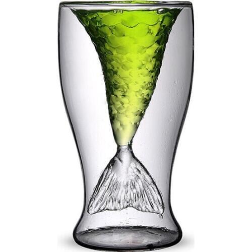 1PC Heat-resistant Double Wall Glass Cup Beer Coffee Cup Handmade Creative Beer Mug Tea Mugs Transparent Drinkware JO 1035