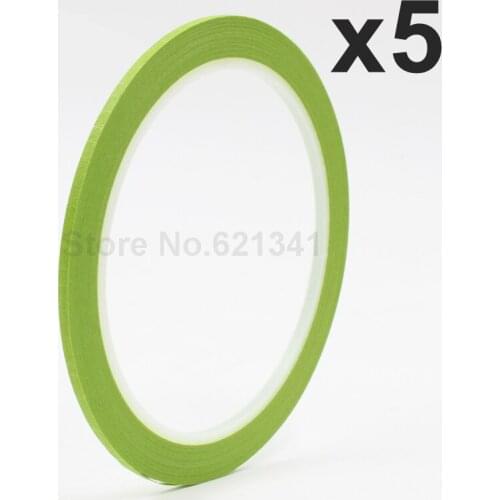 5Rolls 2.5mm x 25m Green Draping Tape Pattern Making Supplies Masking Tape & Nail Art Tape Free Shipping