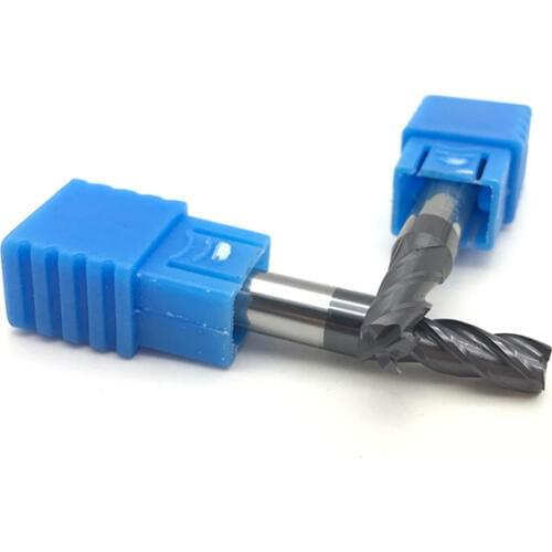 5pcs HRC50 5mm 50L 4Flute Flat End Mill D5X13XD6X50L Solid Carbide Spiral Straight Shank Endmill for Wood CNC Cutter