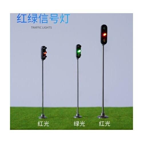 6CM model traffic signal lights construction sand table model material road lights LED traffic lights Model
