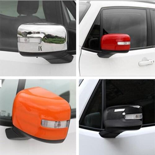 Lapetus Accessories For Jeep Renegade 2015 - 2020 Outside Door Rearview Mirror Decoration Protector Shell Molding Cover Kit Trim
