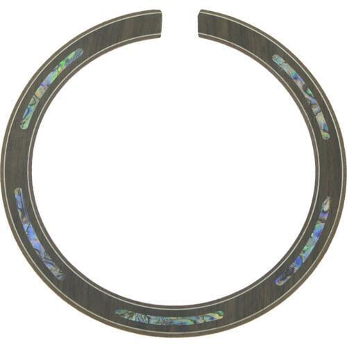 KAISH Acoustic Guitar Soundhole Rosewood Rosette with Abalone Shell Inlay 110*12*0.8mm