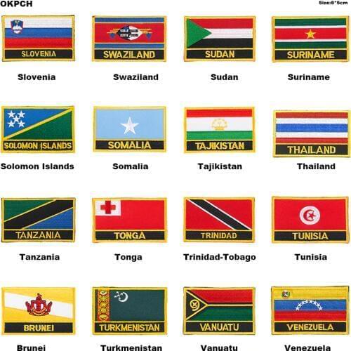 Army Flag Iron on Saw on Badge Natinal Patch Tactical Military Patches Fabric