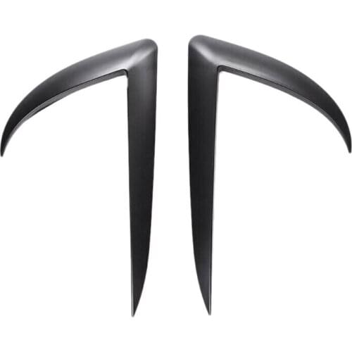 Car Front Fog Lamp Deflector Eyebrow Wind Knife Decorative Stickers For Tesla Model 3 2017 2018 2019 2020