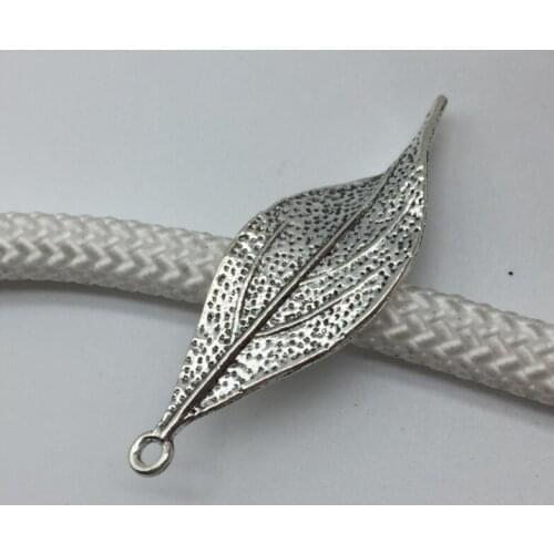 Chandle 16*49mm Ancient Alloy Plant Retro Leaf Pendant diy Bracelet Necklace Leaf Pendant Wholesale 10 pcs/pack