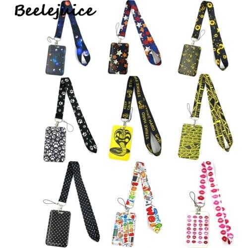 Card ID Holder Cover Keychain Lanyards Id Badge Holder ID Card Pass Gym Mobile Phone Badge Holder Key Strap Webbings Ribbons