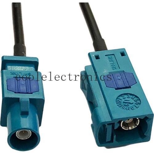 Long Fakra Z SMB Male to Fakra Z Female for GPS Antenna Extension Pigtail Cable RG174 50ohm 50cm 1m 2m 3m 5m 10m