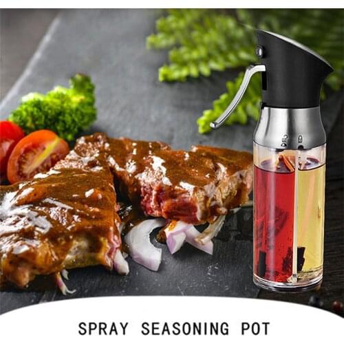 Efficient Kitchen 2 In 1 Olive Oil Spray Spices Bottle Cooking Gravy Boats For Barbecue BBQ Sprayer Seasoning Bottles Tools