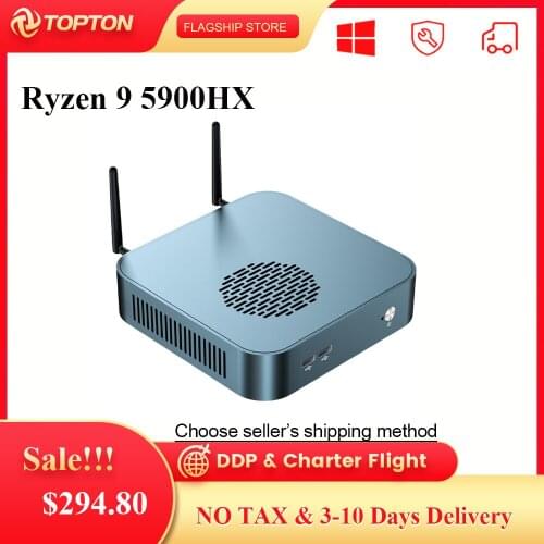 Hot Mini PC Ryzen 7 4800H 4600H 8 Core 16 Threads Nuc Gaming Computer M.2 PCIE Radeon Graphics 4K HDMI2.0 DP Type-C WiFi6 BT5.1