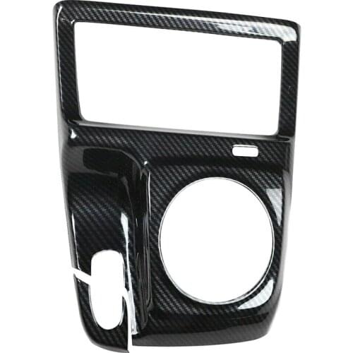 Car Carbon Fiber Style Interior Center Gear Shift Frame Cover Trim Fit for Honda Civic 2006 2007 2008 2009 2010 2011