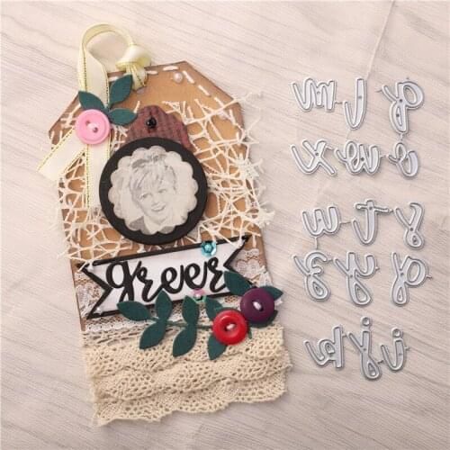 Kokorosa 26 Alphabet English Letters Word Metal Cutting Dies Scrapbooking Card Making Embossing Stencil Die Cut Template New