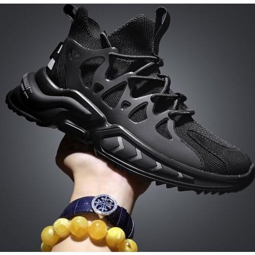 Mens shoes, sports shoes, Korean shoes, mens trendy shoes, flying woven casual old shoes, 2021 spring new