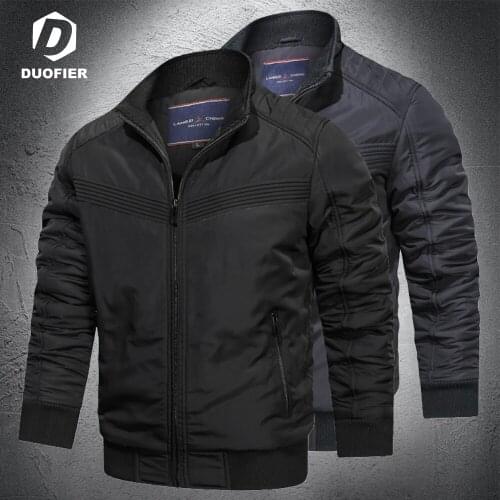Mens Windbreaker Jackets Waterproof Military Stand Collar Solid Casual Coat Male 2021 Winter Slim Fit Baseball Jacket for Men
