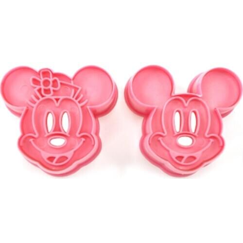 Mouse Cookie Cutter Plastic Biscuit Baking Fruit Knife Kitchen Cake Mold Tools Embossing Printing