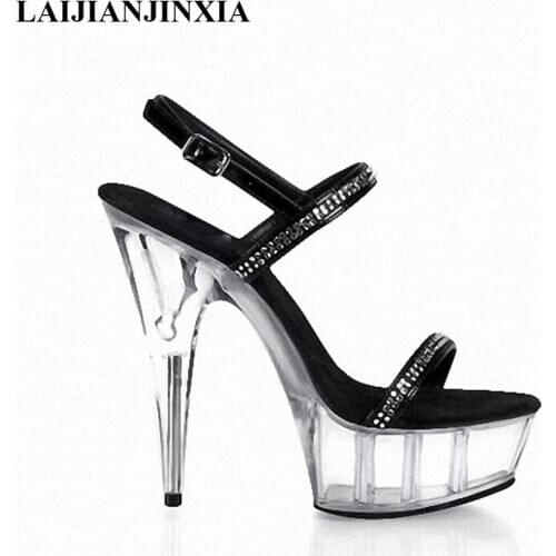 New In 2017, the new spring and summer platform is 15CM high heels Dance Shoes