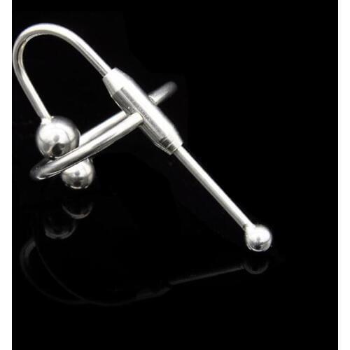 New Novice Male Stainless Steel Urethral Sounding Stimulate Plug Urethra Stretching Bead Chastity Device BDSM Sex Toy A024