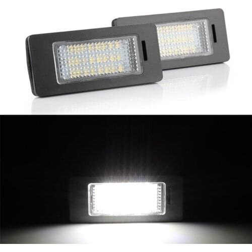 2pcs for Audi A4 B8 A5 Q5 S5 TT S4 Car LED Number License Plate Lights lamp White12V Error Free Led License Plate Lights