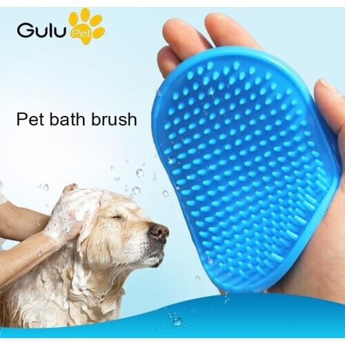 Pet Dog Cat Comb Bath Brush Rubber Glove Shower Hair Fur Grooming Massaging Massage Pin Brush Pets Supplies