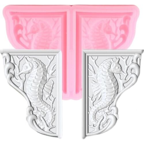 Seahorse Silicone Molds Fondant Molds DIY Baby Birthday Cake Decorating Tools Candy Polymer Clay Chocolate Gumpaste Moulds