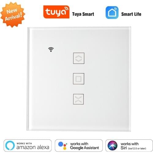 Tuya Smart Life EU WiFi Roller Shutter Curtain Switch for Electric Motorized Blinds Remote Control Google Assistant Aelxa Siri