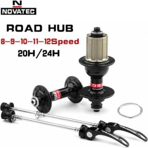 Novatec Bicycle Hub A171SB/F172SB Road Bike Bearing Hubs Front/Rear 20/24 Holes 8/9/10/11/12Speed Aluminum alloy v-brake Folding