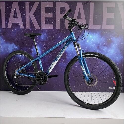High quality blue color 27.5 inches 27 speed steel mountain bike with oil hydraulic disc brake