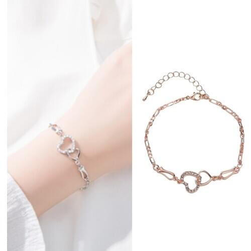 YBjewelry Iron Love Bracelet Dainty Hollow Eternity Love Expandable Bracelet ID 41168