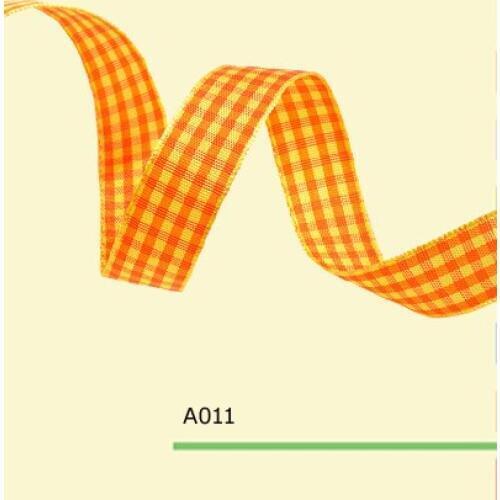 1-1/2" inch 38mm tartan plaid ribbon