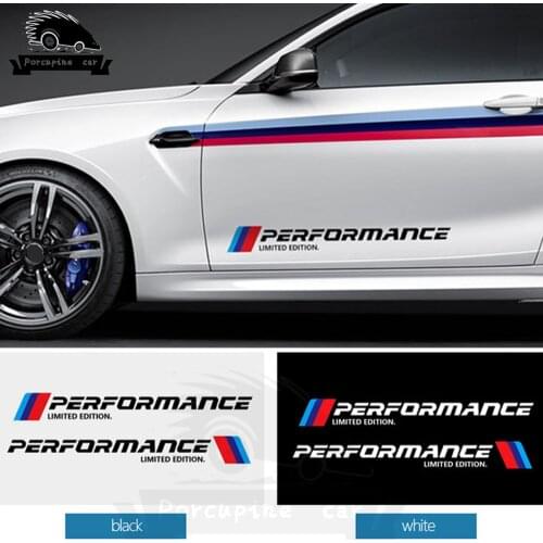 2PCS Car-Styling Sticker M Performance Limited Edition Side Door Reflective Sticker for BMW 1 2 3 4 5 6 7 X1 X3 X4 X5 X6 F10 F30