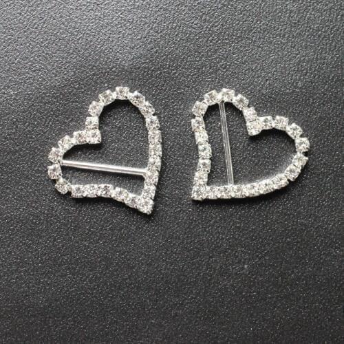 30mm Leaf DIY Rhinestone Buckles Bow Hair Accessories Sliders For Clothes Bags and newe stseller on Sale Free Shipping