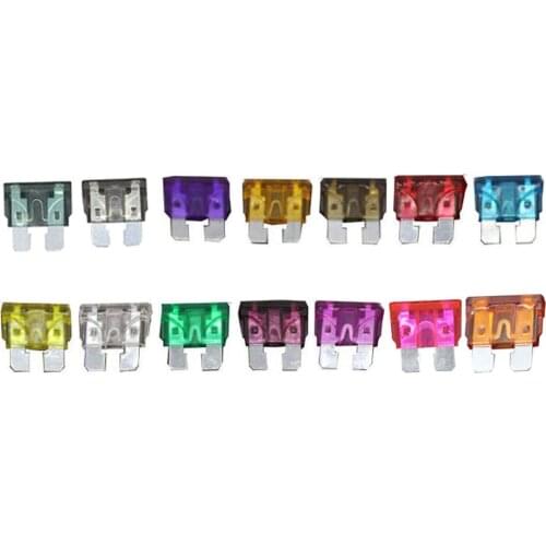 50pcs Medium Standard Blade Fuse Insert ZINC Pins 1A 2A 3A 5A 7.5A 10A 15A 20A 30A 40A 50A Refitted For Auto Car Truck
