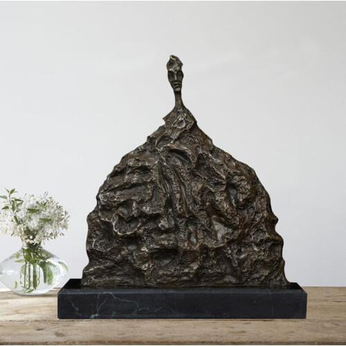 Home and livingroom and office decoration accessories artist Giacometti Bronze statue sculpture decortive sculpture statue