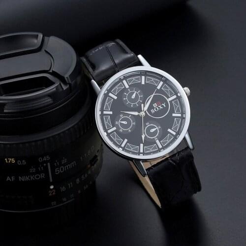 2021 New Fashion Men Luxury Brand Watch SOXY Casual Sport Watches Men Leather Quartz Watch Hombre Hour Relogio Masculino