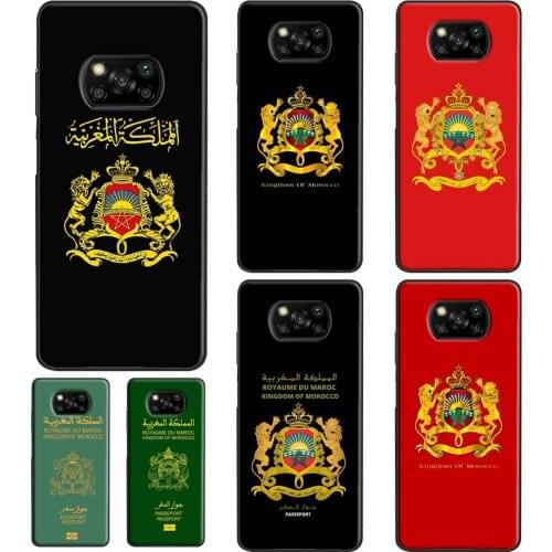 Morocco Flag Coat Of Arms For Xiaomi Mi 11 Ultra Note 10 Lite Mi 9T 10T Pro Case For POCO M3 X3 Pro F1 F2 F3 Cover