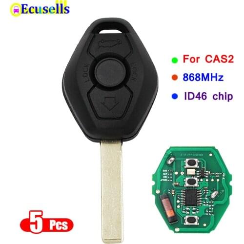 5PCS/LOT 315LP MHZ 315MHz 433MHZ 868MHZ 3 button Remote Key PCF7953 ID46 Chip for BMW CAS2 5 series E46 E60 E83 E53 E38 E36 E39