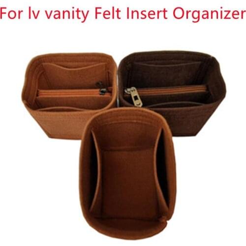 For vanitys Box lining handBag Felt Insert Organizer Purse Bag Shaper Bag Liner Felt cosmetic bag storage bag