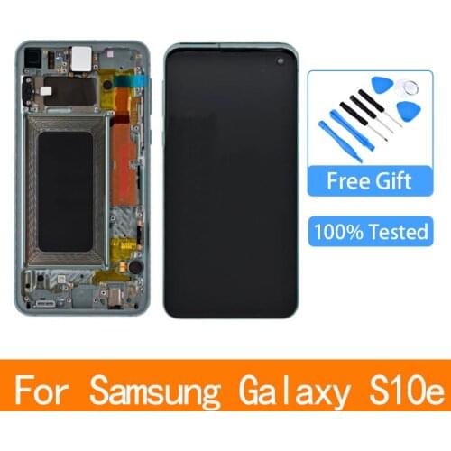 For Samsung Galaxy S10 e LCD G970F/DS G970U G970W SM-G9700 Display with frame Touch Screen Digitizer For SAMSUNG S10e lcd