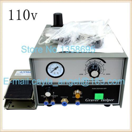110v Graver mate double ended Pneumatic engraving machine Engraving machine The handle with two work