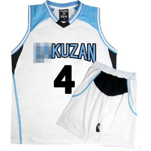 Anime Kuroko no Basket Basuke Cosplay Rakuzans Akashi Seijuro Jersey School Uniform Sportswear T-shirt Shorts Set Costume