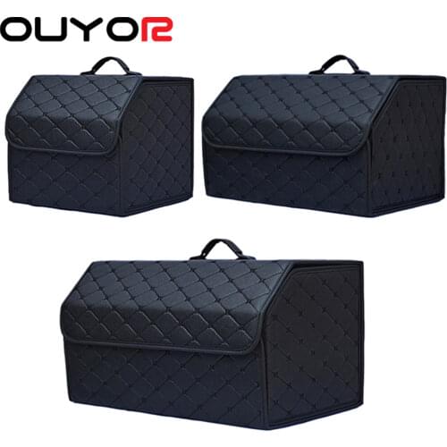 Multipurpose Collapsible Car Trunk Storage Organizer With Lid Portable Car Storage Bag Car Trunk Organizer