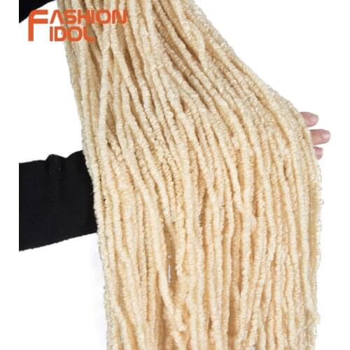 FASHION IDOL 20 inch Fluffy Locs Crochet Braids Ombre Spring Twists Hair Synthetic Braiding Hair Extensions Braids Passion Twist