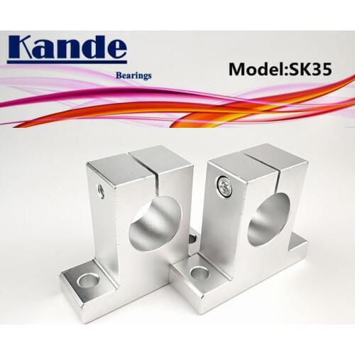 Kande Bearings 2pcs SK35 35mm linear shaft support for 3D printers sliding SK35 35mm