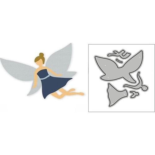 New Butterfly Fairy Angel Girl 2020 Metal Cutting Dies for DIY Scrapbooking and Card Making Decorative Embossing Mold No Stamps