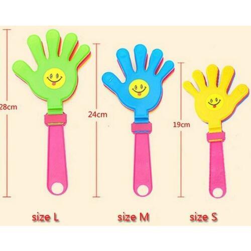 Hand Clapper Event party supplies NoiseMakers Toy sports Concert party cheering props Kids toys 10pcs/lot smiling face printed