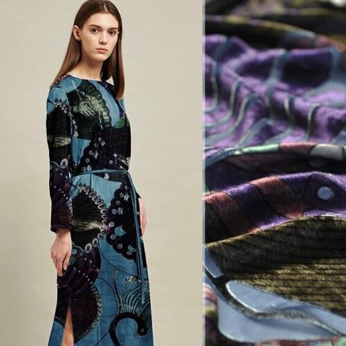 135cm silk velvet fabric 30mm drape anti-wrinkle silk fabric meter wedding dress fabric wholesale silk cloth