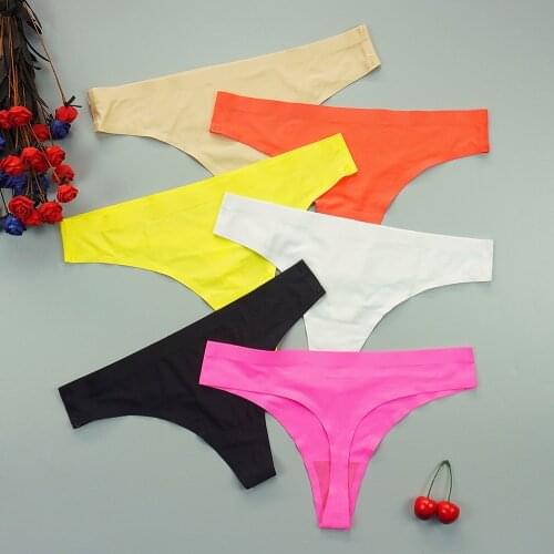 3 Pcs Lot Sexy G-String for Ladies Thong Sexy Underwear Women Panties Women Solid Color Lingerie Feminina Panty Women Minimalism