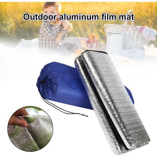 Ultralight Waterproof Camping Mat Picnic Blanket Beach Mattress Sleeping Pad Aluminum Foil EVA Foam Mat Outdoor Tent Footprint