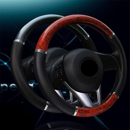 Couvre Volant Universal Cubre Volante Auto Leather Car Wheel Steering Wheel Covers Accessories Interior Akcesoria Samochodowe