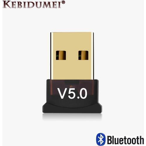 Kebidumei USB Bluetooth 5.0 Dongle Adapter Receiver Transmitter Mini Wireless Bluetooth Music Audio For PC Speaker Computer